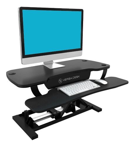VersaDesk 36" Power Pro Electric Powered Standing Desk Converter with USB Charging - Lot 10