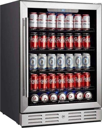 Kalamera 24" Beverage Refrigerator, 154 Cans Capacity - Damage to Corner  - Lot 110