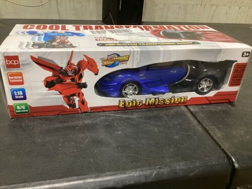 1/18 Scale RC Remote Control Transforming Robot Car Toy - Lot 492