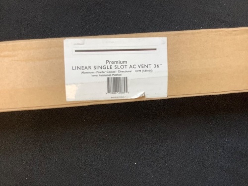 36" Linear Single Slot AC Vent - Lot 133