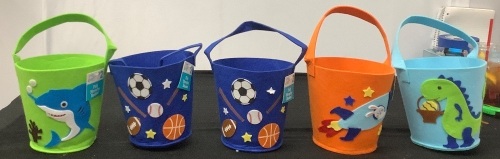 Lot of (5) Small Easter Buckets - Lot 234