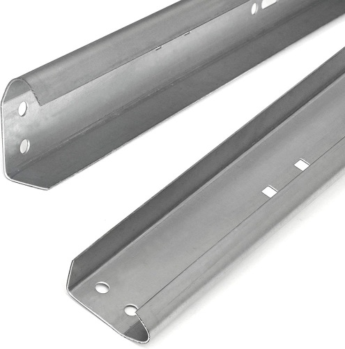 Garage Door Vertical Track Replacement - Set of Left and Right for 7' Tall, 2" Rollers - Lot 125