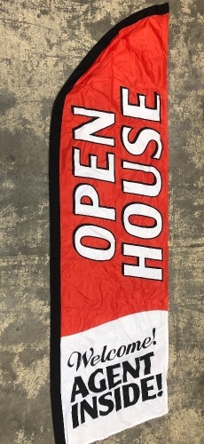 "Open House" Feather Flag - Lot 304