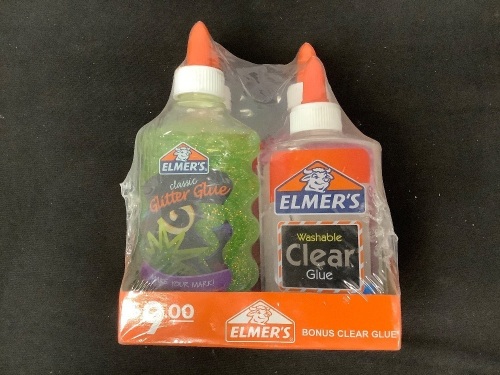 Lot of (4) 4 Pk Elmer's Clear and Glitter Glue - Lot 127