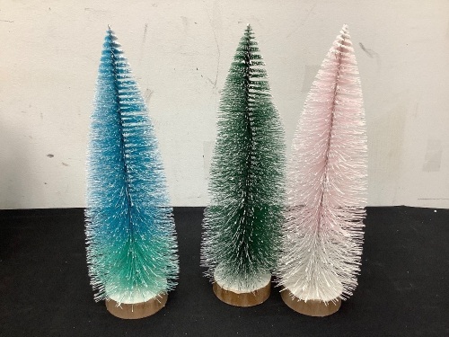 Case of (6) 12" Brushed Snowy Christmas Tree - Lot 411