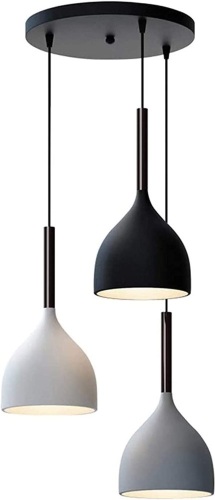 MZSUS 3-Light Pendant Hanging Lamp, 11.8" - Lot 374