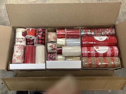 Case of Decorative Holiday Ribbon - Lot 393
