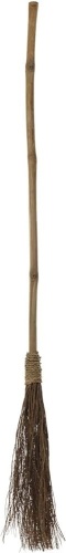 Straw Broom Halloween Costume Accessory - 44" - Lot 150