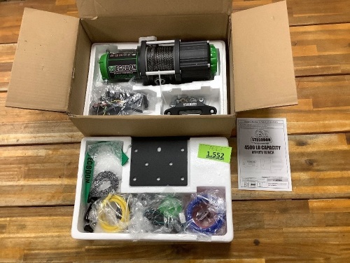 STEGODON 4500 lb. Electric Winch,ATV/UTV Winch - Lot 1552