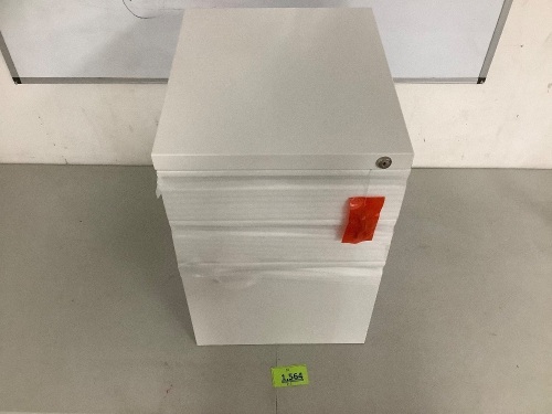 Devaise Small White Filing Cabinet - Lot 1564
