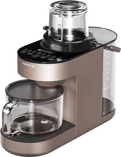 BLACK Joyoung Blender Fully Automatic, Soy Milk Maker, Glass Blender Cold and Hot with 8 Presets, Self-cleaning Blenders for Kitchen, Soup Maker, Almond Milk, Oat Milk, Shakes and Smoothies, Soy Milk - Lot 1573