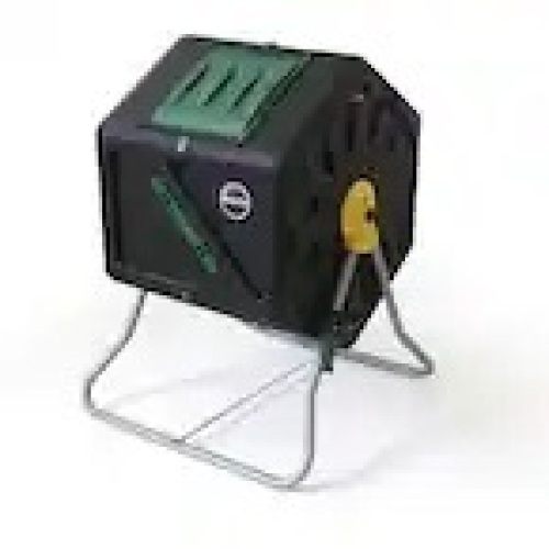 28 Gal. Tumbling Garden Waste Soil Composter with Hand Tool Kit 7 - Lot 1875