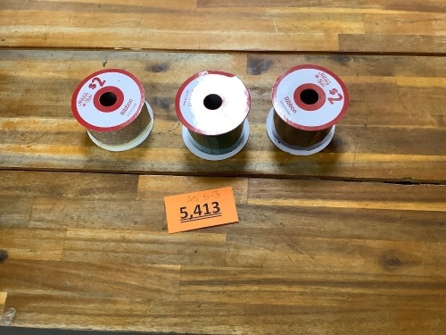 Box of X-Mas Ribbon- Various Length/ Width 3 Colors - Lot 5413