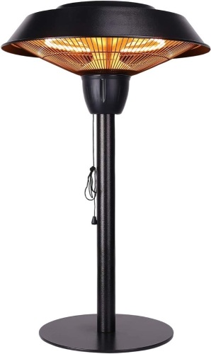 Star Patio Outdoor Freestanding Electric Patio Heater, Tabletop heater, Infrared Heater, Hammered Bronze Finished, Portable Heater suitable as a Balcony Heater, 1566-CT - Lot 5421