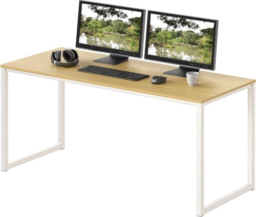 SHW Home Office 48-Inch Computer Desk, Black - Lot 5442
