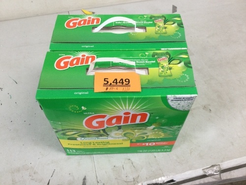 Gain Ball Detergent 113 Loads - Lot 5449