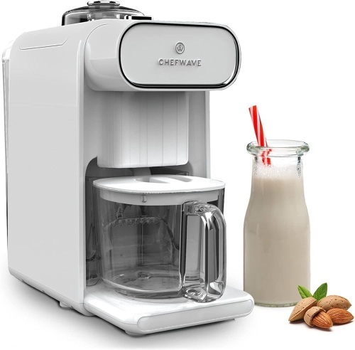 ChefWave Milkmade Dairy Alternative Vegan Nut Milk Maker Machine Milk Machine Almond Milk Soy Milk Oat Milk Cashew Milk Coconut Milk Macadamia Milk, No Soaking, Auto Clean, Delay Start - Lot 5453