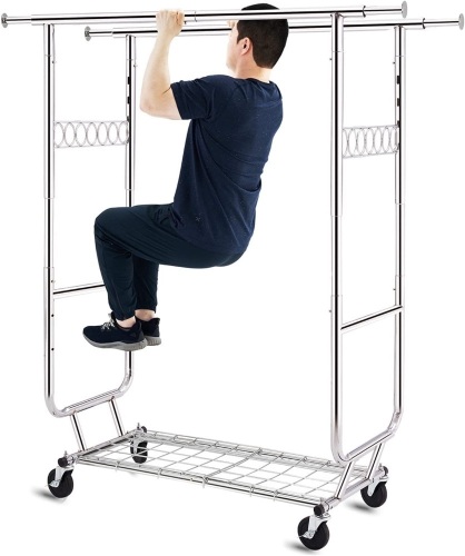 HOKEEPER Double Clothing Garment Rack - Lot 2748