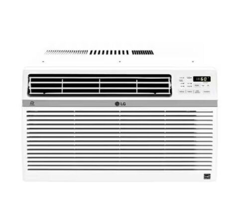 LG 8,000 BTU 115-Volt Window Air Conditioner Cools 350 Sq. Ft. with ENERGY STAR and Remote, Wi-Fi Enabled - Lot 39