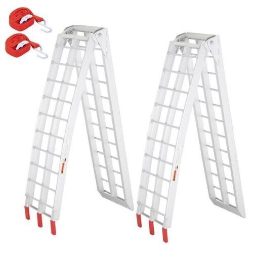 TUFFIOM Pair of 7ft Aluminum Truck Ramps, 1500 lbs Capacity  - Lot 86