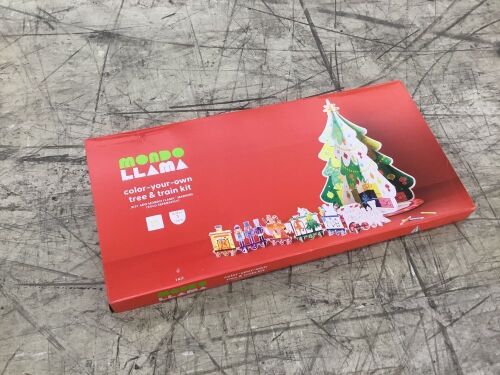 Mondo Llama Color-Your-Own Train & Tree Kit - Lot 263