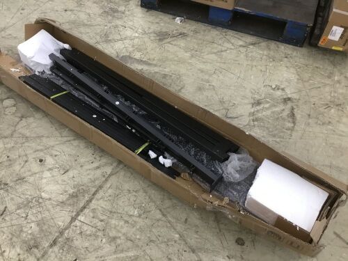 HAAGEEP 18 Inch Queen Bed Frame No Box Spring Needed High Platform Black Metal  - Lot 475