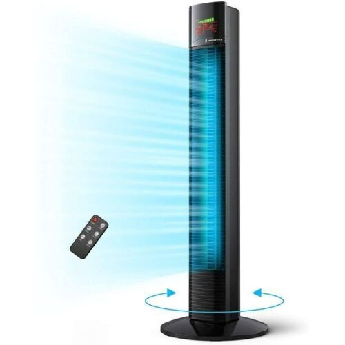 TaoTronics 36” Oscillating Tower Fan with Remote, 9 Modes, Large LED Display, 12-Hour Timer - Lot 538