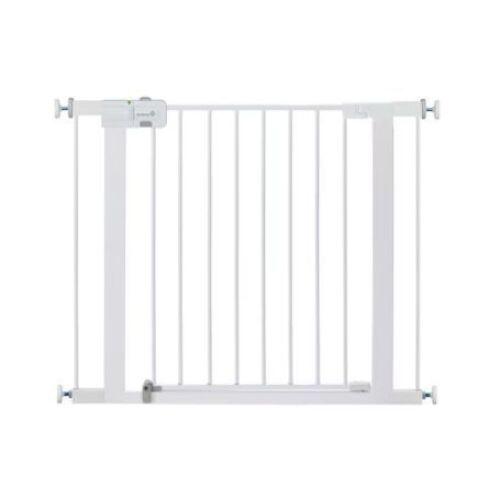 Safety 1st Easy Install Walk-Through 38-in x 28-in Pressure Mounted White Metal Safety Gate - Lot 596