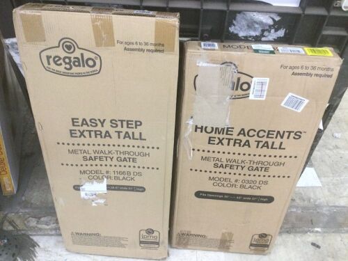 Lot of (2) Regalo Extra Tall Baby Gates  - Lot 576