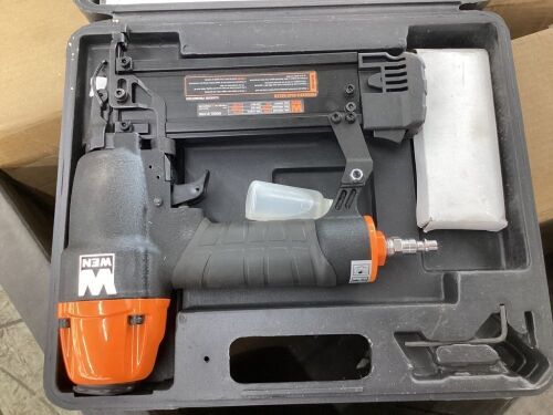 WEN 61721 18-Gauge 3/8-Inch to 2-Inch Pneumatic Brad Nailer  - Lot 330