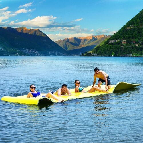 3 Layer Floating Water Pad Foam Mat 18' x 6' - Small Chunk Missing - Lot 22