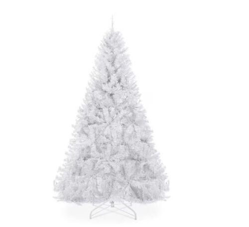 6 ft. White Unlit Pine Artificial Christmas Tree - Lot 591