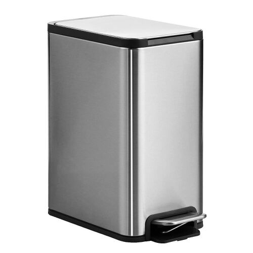 ELPHECO Small Step Trash Can with Lid 1.3 Gallon  - Lot 262