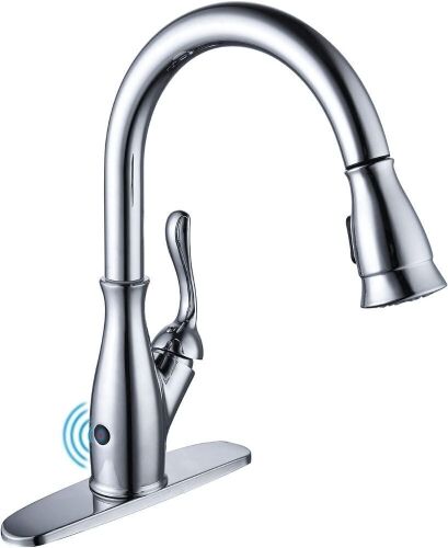 Touchless Kitchen Faucet with Pull Down Sprayer by Luxice  - Lot 646