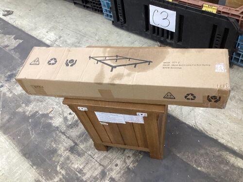 Metal Bed Frame for Box Spring, Full  - Lot 153