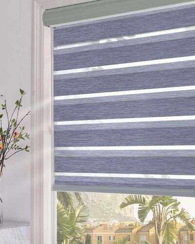 Persilux Blackout Zebra Blinds 29" x 72"  - Lot 785