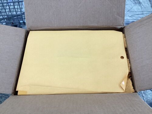 Staples Clasp Close Catalog Envelopes, 9"L x 12"H, Brown, 250/Box - Lot 744