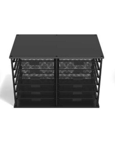 TRU RED 12-Compartment Wire Mesh File Organizer, Matte Black - Lot 641