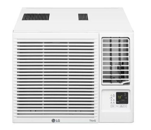 LG 18,000 BTU 230/208-Volt Window Air Conditioner Cools 1,000 Sq. Ft. with Cool and Heat, Wi-Fi Enabled - Lot 41