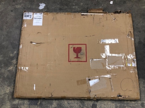 R&G 4'x3' Black Magnetic Glass Whiteboard - Lot 410