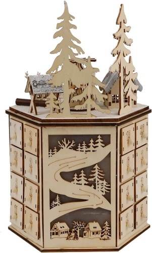MorTime LED Revolving Music Box Advent Calendar - Lot 266