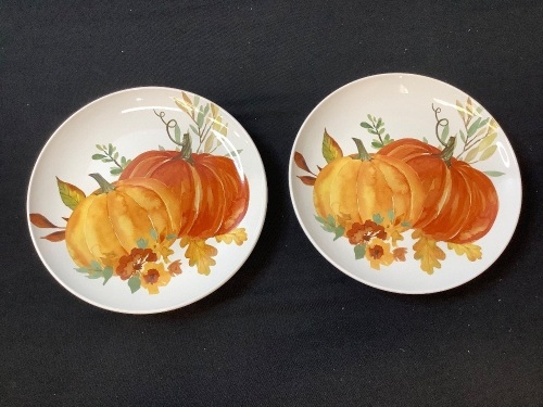 Set of (2) 8.5" Thanksgiving Plates - Lot 209