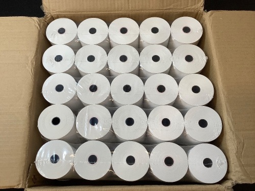 Case of (50) 3.125" x 230' Thermal Paper Rolls - Lot 17