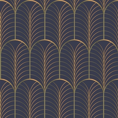 14 sq. ft. JiffDiff Peel and Stick Wallpaper Navy Gatsby Wallpaper - Lot 165
