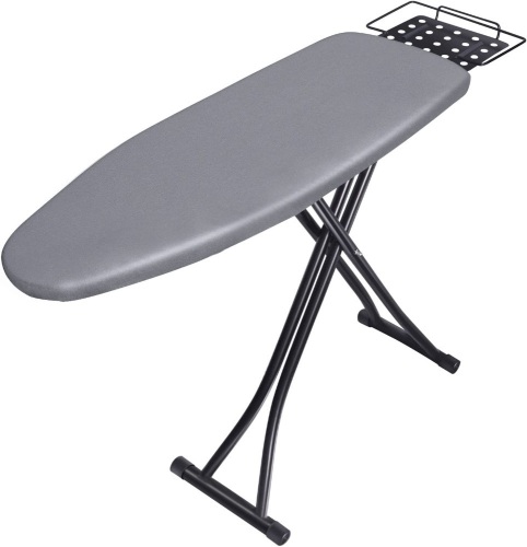 Jakeefud Deluxe Ironing Board with Extra Thick Heavy Duty Padded Cotton Cover - Lot 212