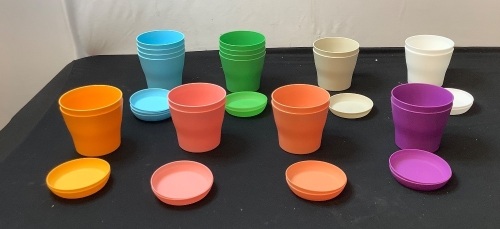 Lot of (20) Small Colorful Planters - Lot 44