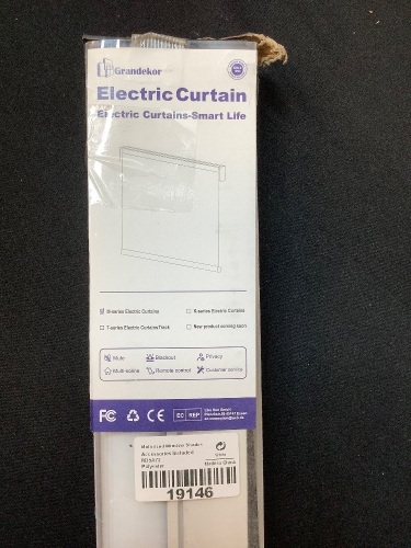 Grandekor 35" x 72" Motorized Roller Shade w/ Remote - Lot 424