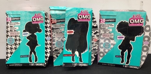Lot of (3) LOL Surprise! O.M.G. Fashion Dolls - Lot 370