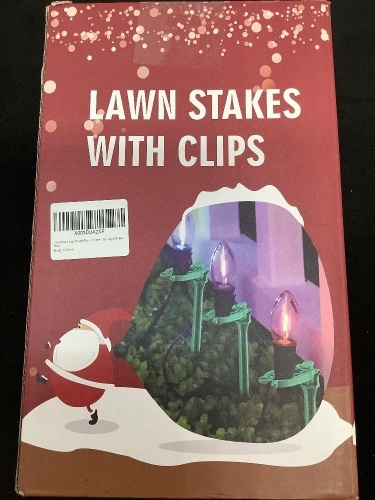 Holiday light Lawn Stakes w/ Clips - Lot 216