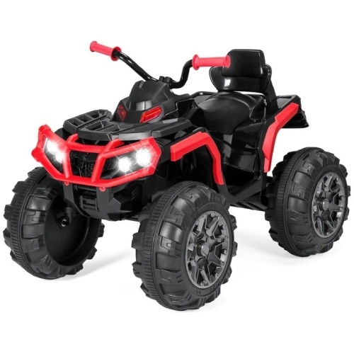 12V Kids Ride-On 4-Wheeler Quad ATV Car w/ 3.7mph Max, Bluetooth, Headlights - Lot 5543